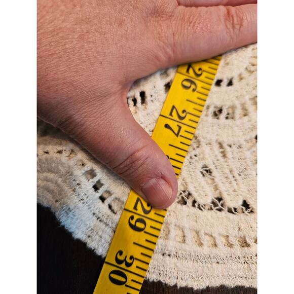 Adiva romantic white knit blouse 3X - Picture 7 of 7